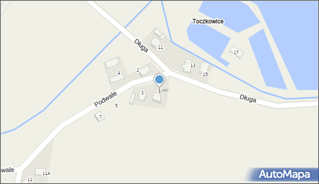 Ligota, Podwale, 1, mapa Ligota