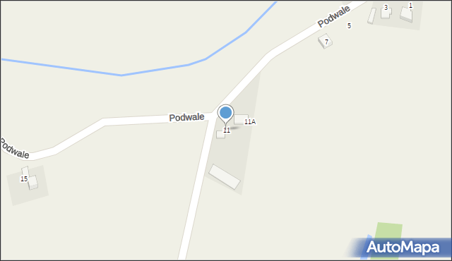 Ligota, Podwale, 11, mapa Ligota