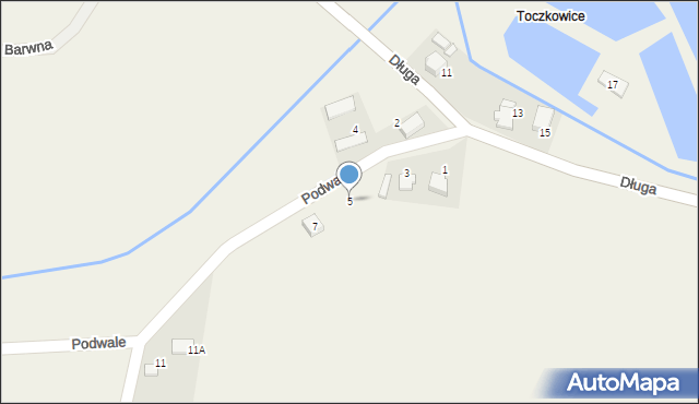 Ligota, Podwale, 5, mapa Ligota