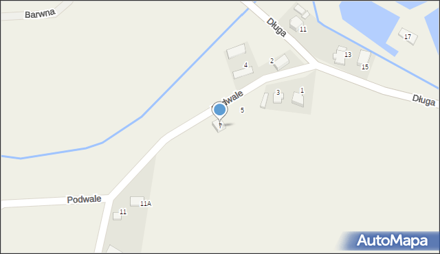 Ligota, Podwale, 7, mapa Ligota