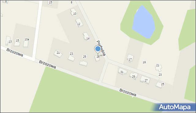 Lipnik, Podleśna, 16, mapa Lipnik