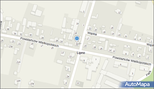 Lipno, Powstańców Wielkopolskich, 22, mapa Lipno