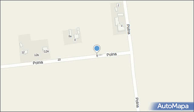 Łobodno, Polna, 6, mapa Łobodno
