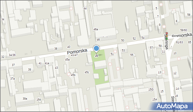 Łódź, Pomorska, 49, mapa Łodzi