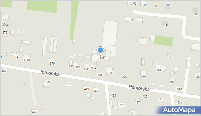 Łódź, Pomorska, 330a, mapa Łodzi