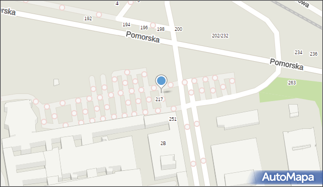 Łódź, Pomorska, 251p, mapa Łodzi