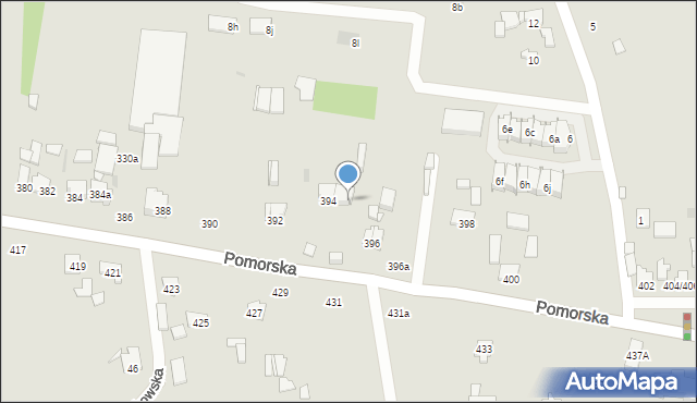 Łódź, Pomorska, 394a, mapa Łodzi