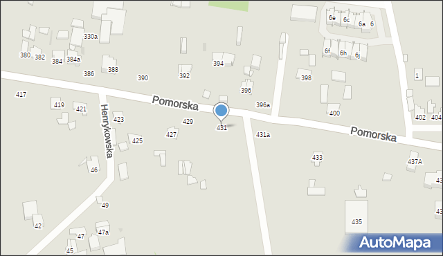 Łódź, Pomorska, 431, mapa Łodzi