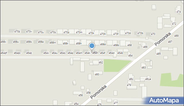 Łódź, Pomorska, 464j, mapa Łodzi