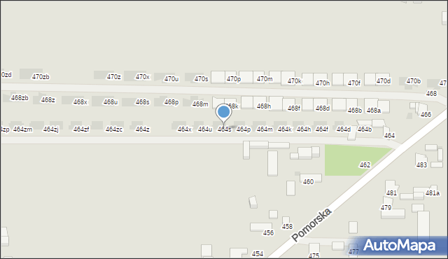 Łódź, Pomorska, 464s, mapa Łodzi