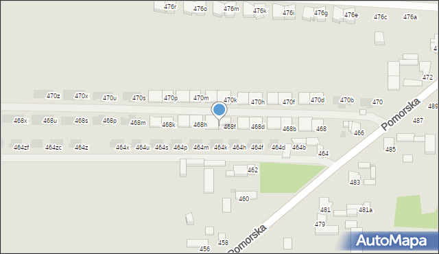 Łódź, Pomorska, 468g, mapa Łodzi