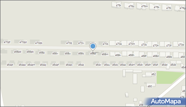 Łódź, Pomorska, 468p, mapa Łodzi