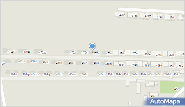 Łódź, Pomorska, 470w, mapa Łodzi