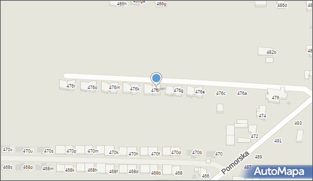 Łódź, Pomorska, 476i, mapa Łodzi