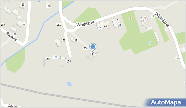 Łódź, Poselska, 37, mapa Łodzi