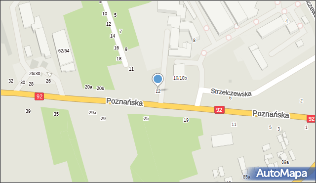 Łowicz, Poznańska, 12, mapa Łowicza