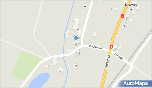 Lubawka, Podgórze, 39, mapa Lubawka