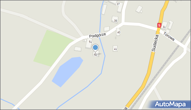 Lubawka, Podgórze, 52, mapa Lubawka