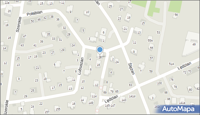 Lublin, Połabian, 18, mapa Lublina