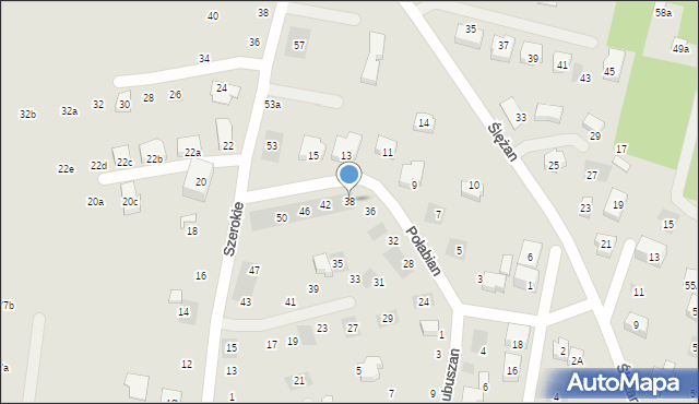 Lublin, Połabian, 38, mapa Lublina