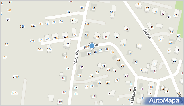 Lublin, Połabian, 48, mapa Lublina