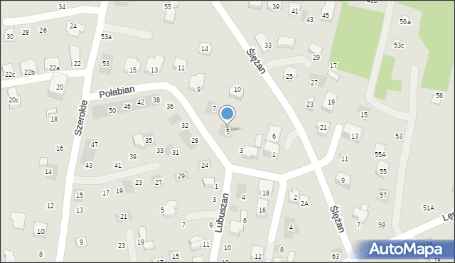 Lublin, Połabian, 5, mapa Lublina