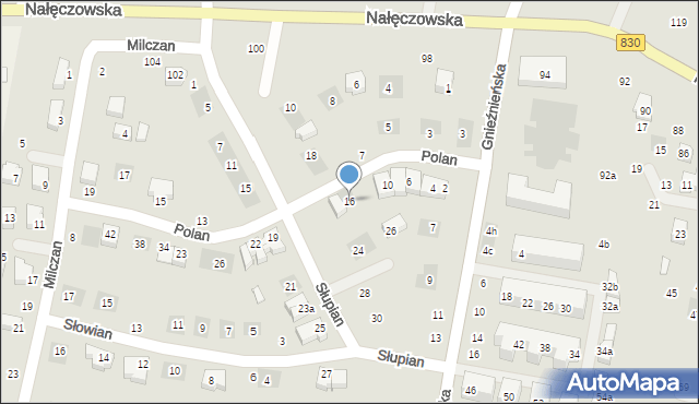 Lublin, Polan, 16, mapa Lublina