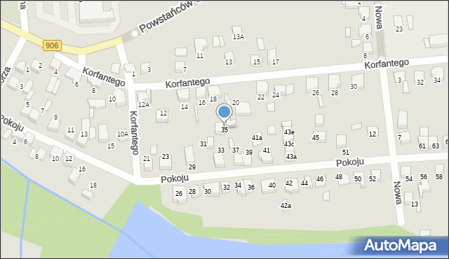 Lubliniec, Pokoju, 35, mapa Lubliniec