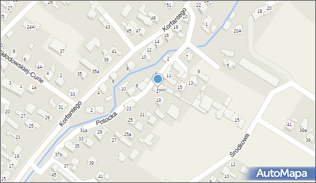 Lubomia, Potocka, 17, mapa Lubomia