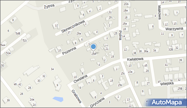 Luboń, Polna, 23A, mapa Luboń