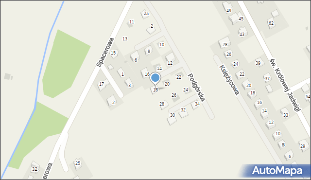 Luborzyca, Podgórska, 18, mapa Luborzyca