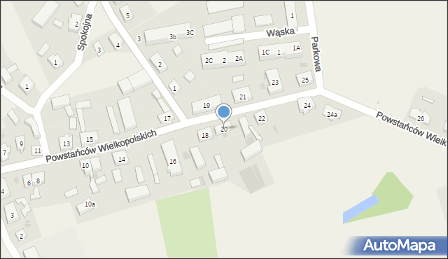 Lubosz, Powstańców Wielkopolskich, 20, mapa Lubosz