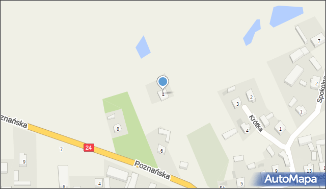 Lubosz, Poznańska, 4, mapa Lubosz