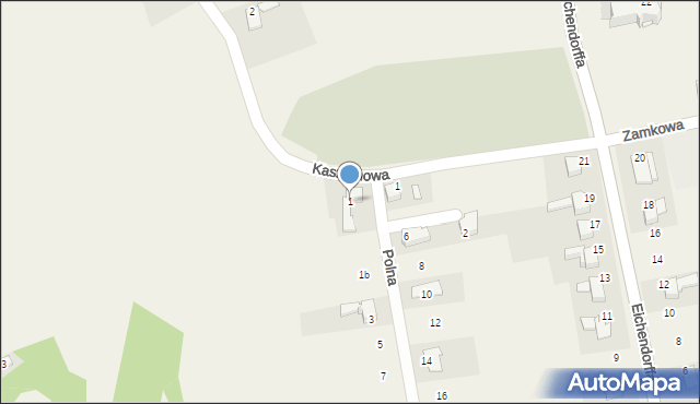 Łubowice, Polna, 1, mapa Łubowice