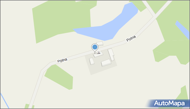 Łubowo, Polna, 33, mapa Łubowo