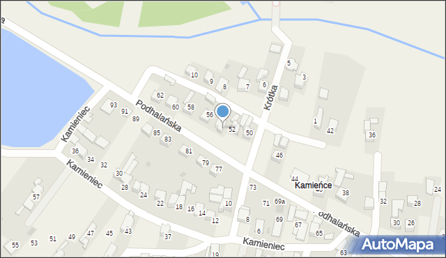 Ludźmierz, Podhalańska, 54, mapa Ludźmierz