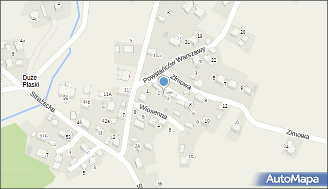 Luszowice, Powstańców Warszawy, 12A, mapa Luszowice