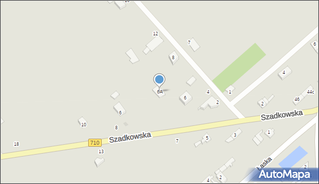 Lutomiersk, Poziomkowa, 6A, mapa Lutomiersk