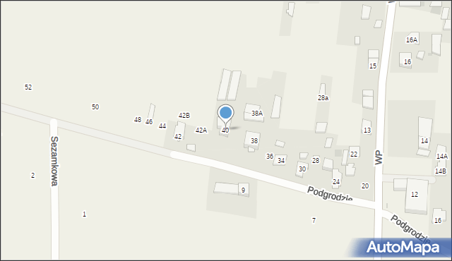 Macierzysz, Podgrodzie, 40, mapa Macierzysz
