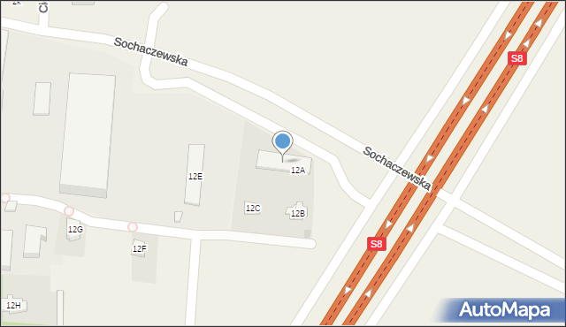 Macierzysz, Poznańska, 12D, mapa Macierzysz