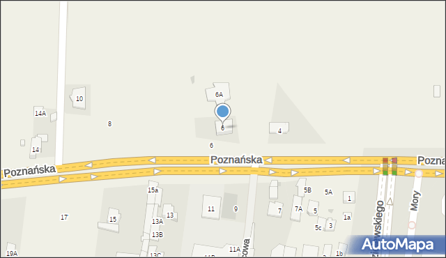 Macierzysz, Poznańska, 6, mapa Macierzysz