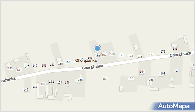 Majdan Górny, Polesie, 165, mapa Majdan Górny