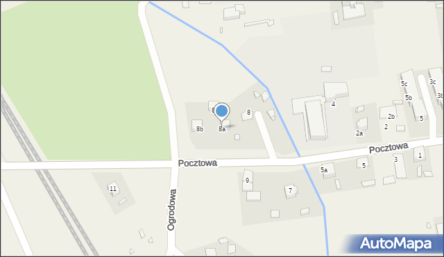 Mąkoszyce, Pocztowa, 8a, mapa Mąkoszyce