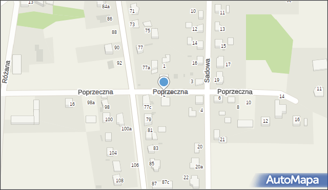 Malczyce, Poprzeczna, 2, mapa Malczyce