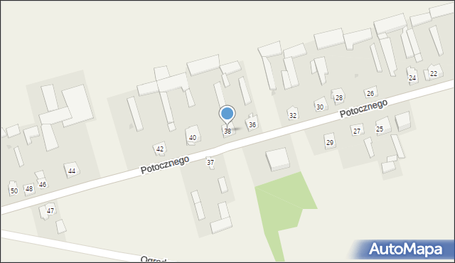 Mały Płock, Potocznego Ignacego, 38, mapa Mały Płock
