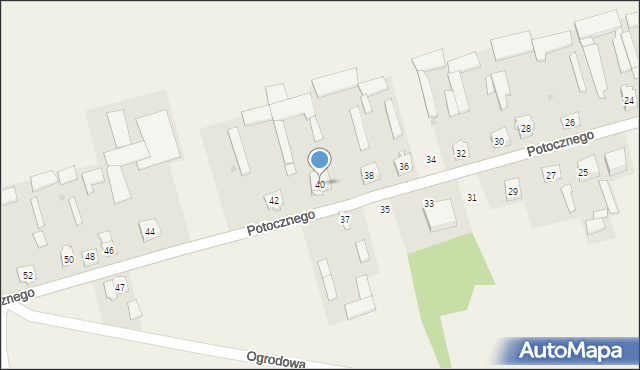Mały Płock, Potocznego Ignacego, 40, mapa Mały Płock