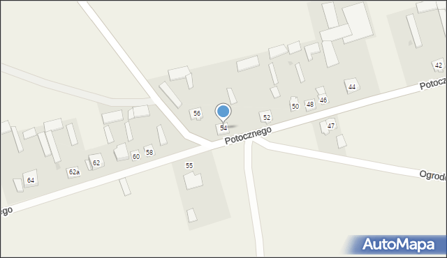 Mały Płock, Potocznego Ignacego, 54, mapa Mały Płock