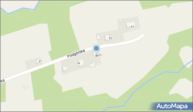 Marcyporęba, Podgórska, 36, mapa Marcyporęba