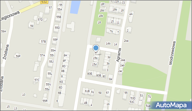 Marki, Pomarańczowa, 15a, mapa Marki