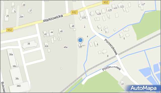 Marklowice, Porzeczkowa, 4A, mapa Marklowice